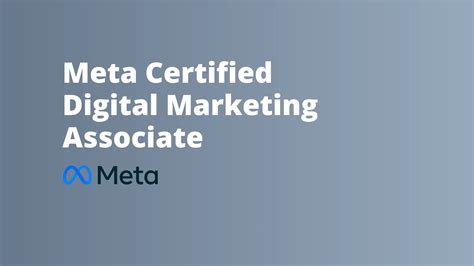 meta certification for marketing.